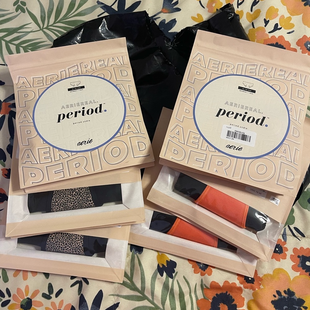 Aerie “Period” Period Undies. Boybrief XL 6 pair